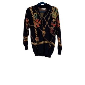 Vintage Men's Patterned Sweater